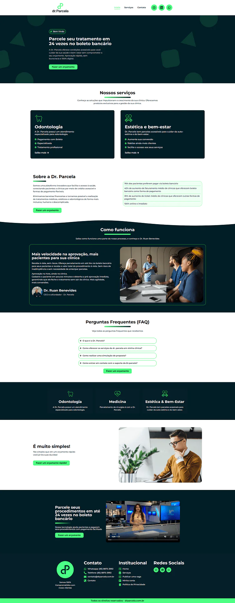 Site institucional - DrParcela
