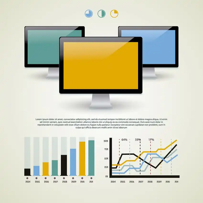 Imagem representativa de um gráfico de SEO em um site